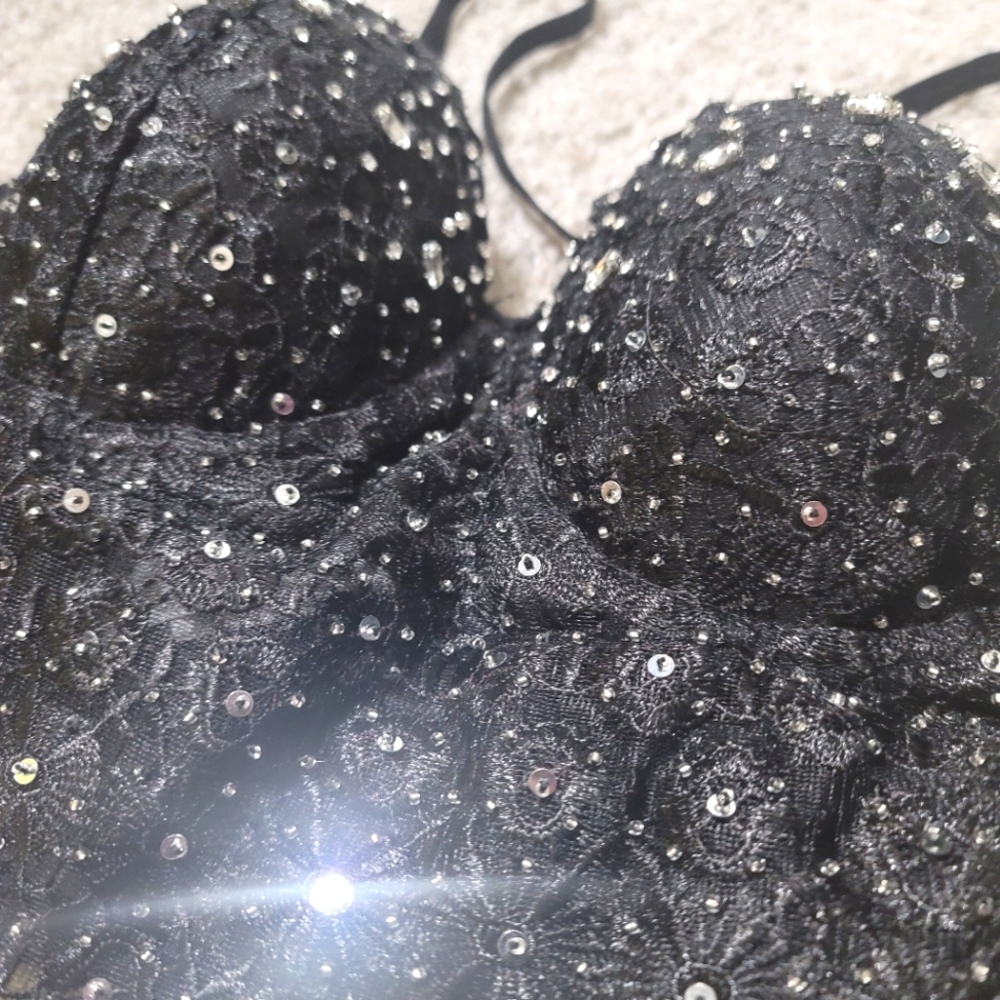 Sparkly Bustier Corset Top